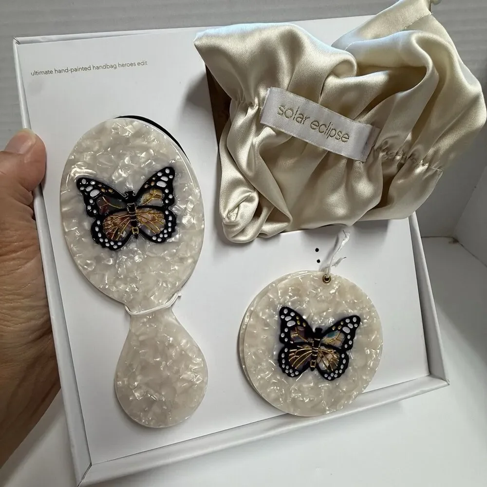 Solar Eclipse Monarch Butterfly Set (Nordstrom Exclusive) New But Missing Clip